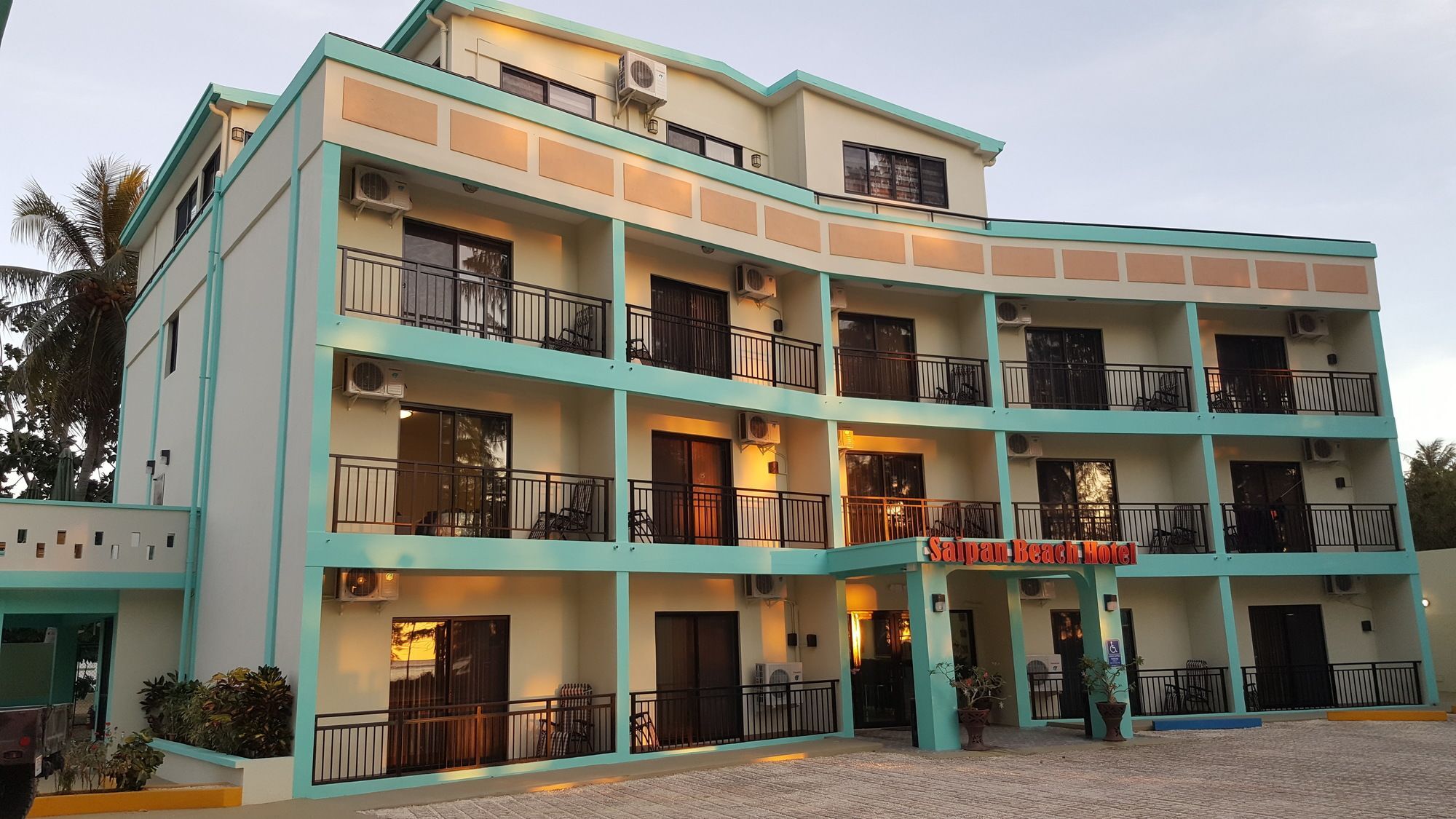Saipan Beach Hotel Bagian luar foto